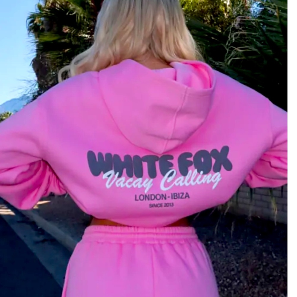 White Fox Vacay Calling Sweatshirt